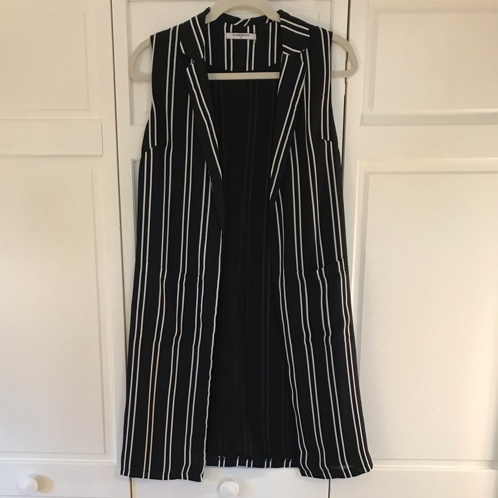 Glamorous sleeveless blazer vest